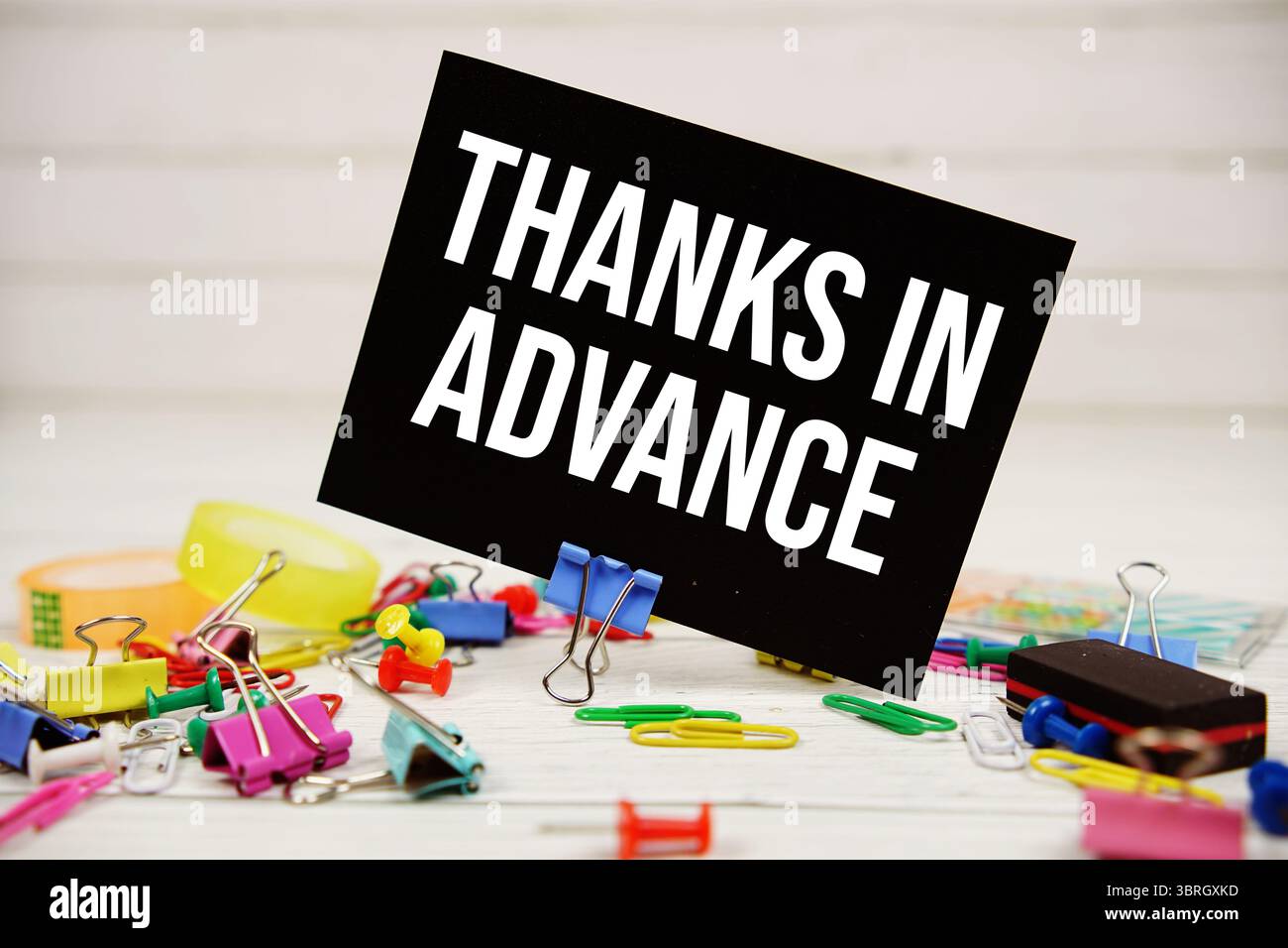 Thank you in advance hi-res stock photography and images - Alamy