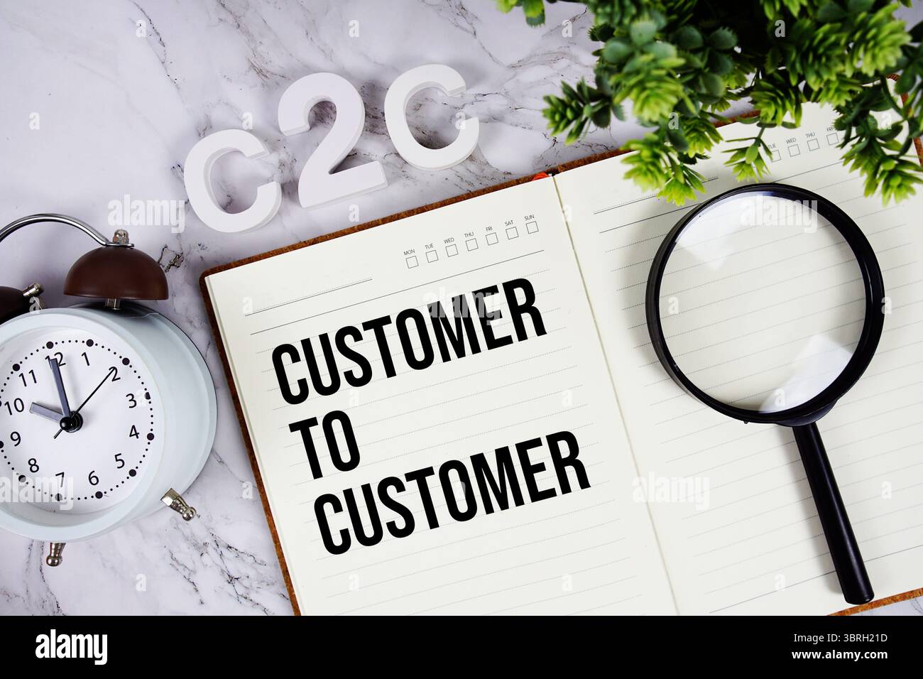 C2C - Customer to Customer acronym on notepad, Business concept ...