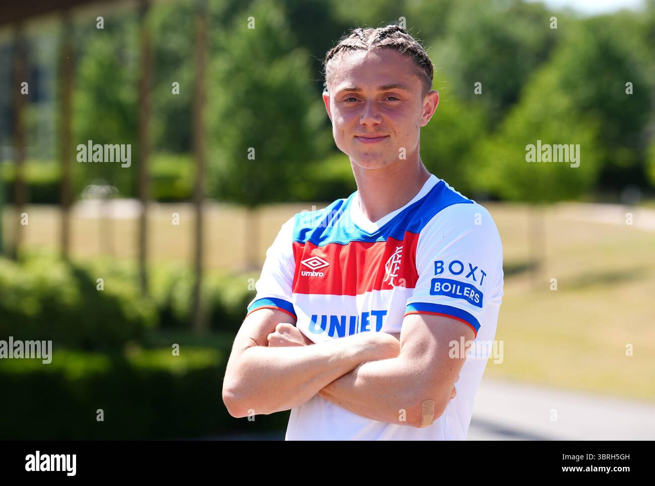 A previously unreleased picture of Rangers FC summer signing Thelo ...
