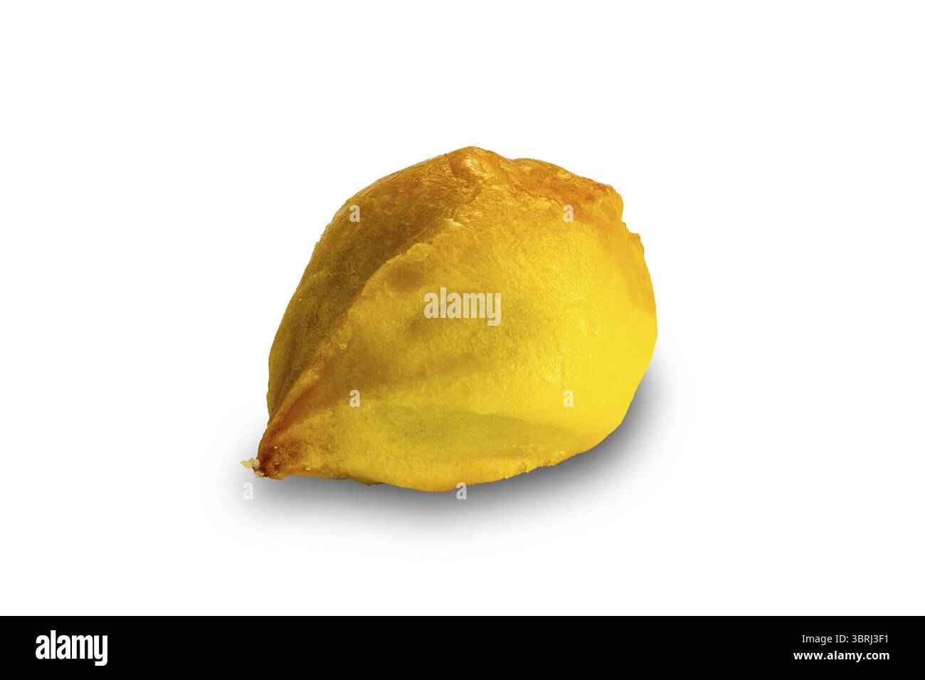 Single delicious homemade mini pineapple pie isolated on white background with clipping path Stock Photo