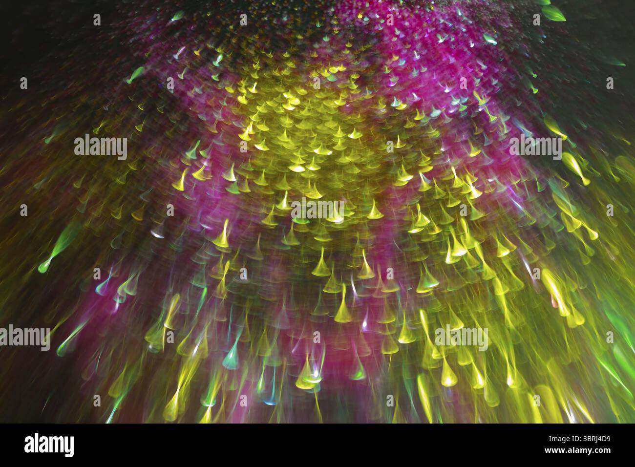 Defocused light dots abstract background abstract multicolored glowing lights Stock Photo