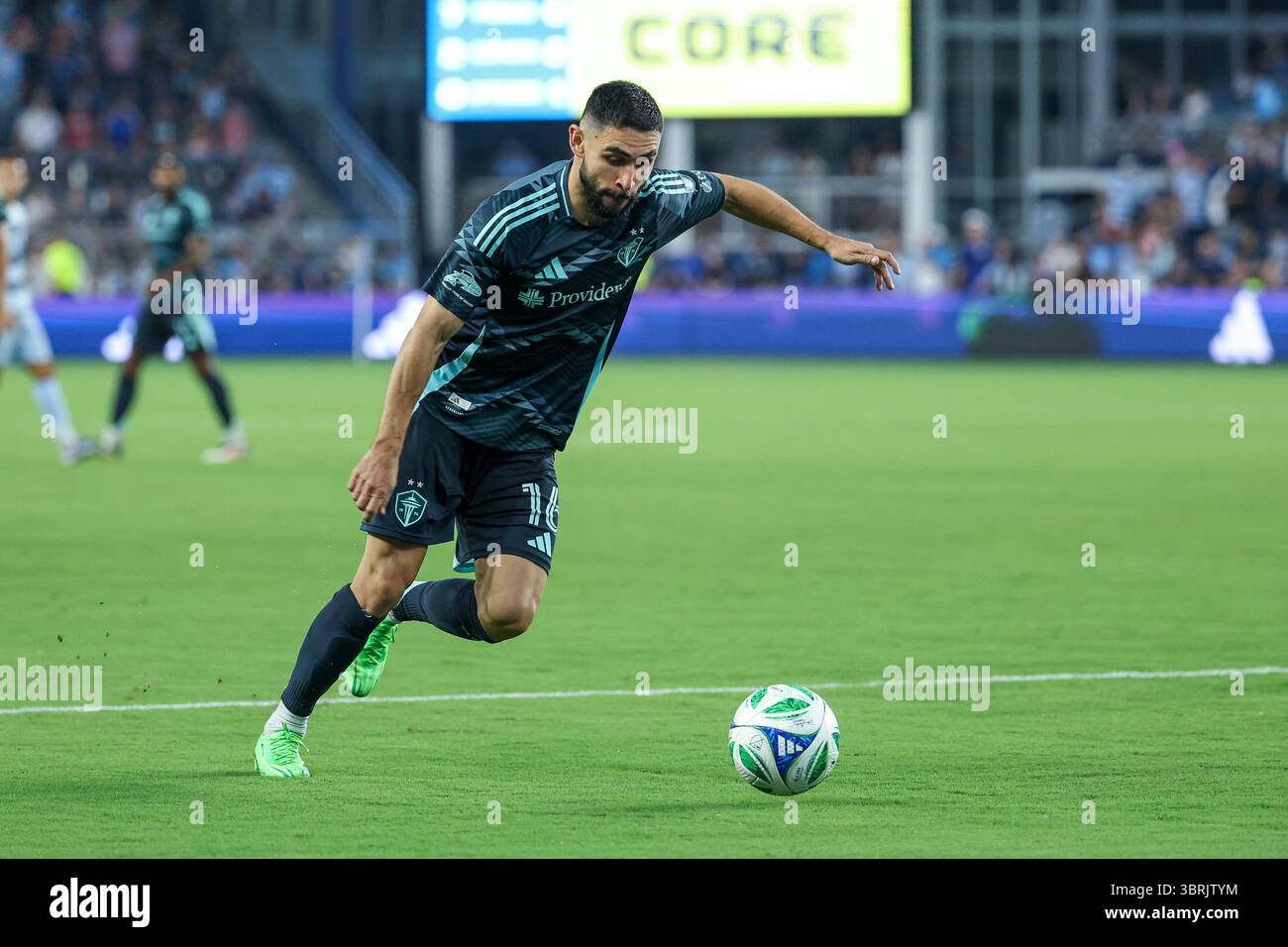 July 12, 2025: Seattle Sounders defender Alex Roldan (16) controls the ...