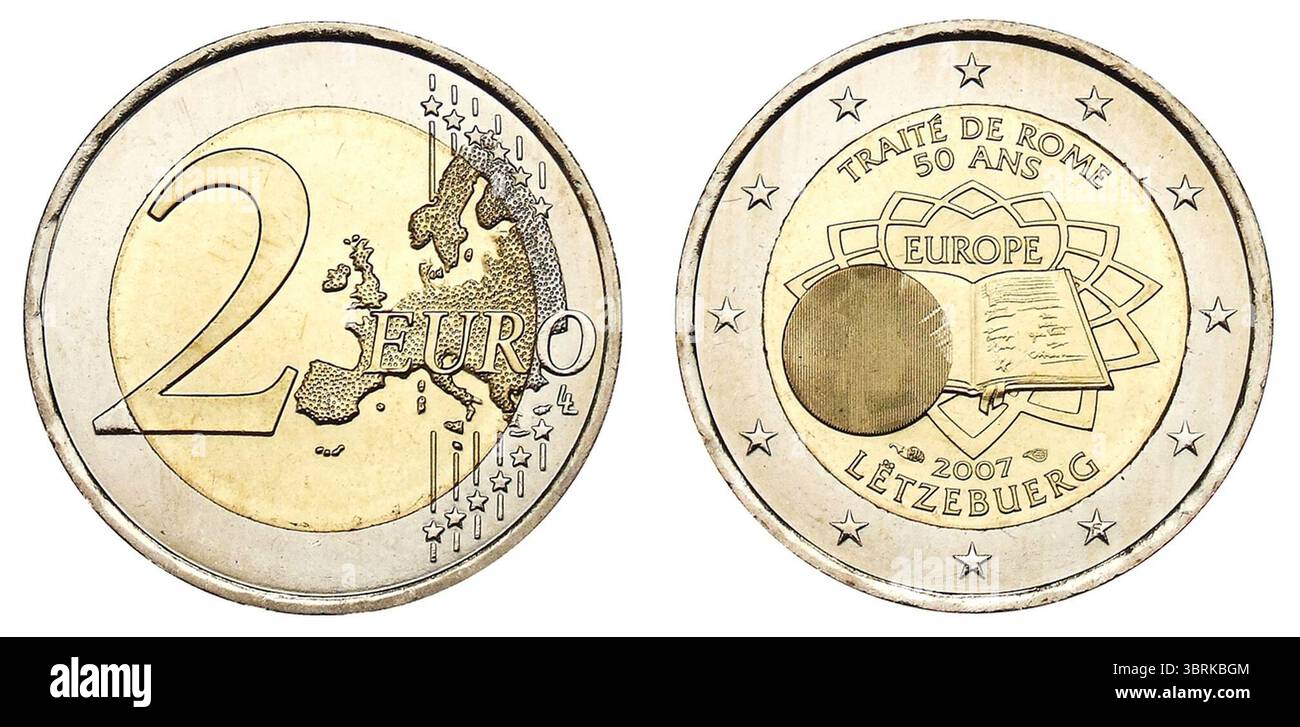 Luxemburg- 2007 Römische Verträge - Münzkabinett, Berlin - 5532217. Stock Photo