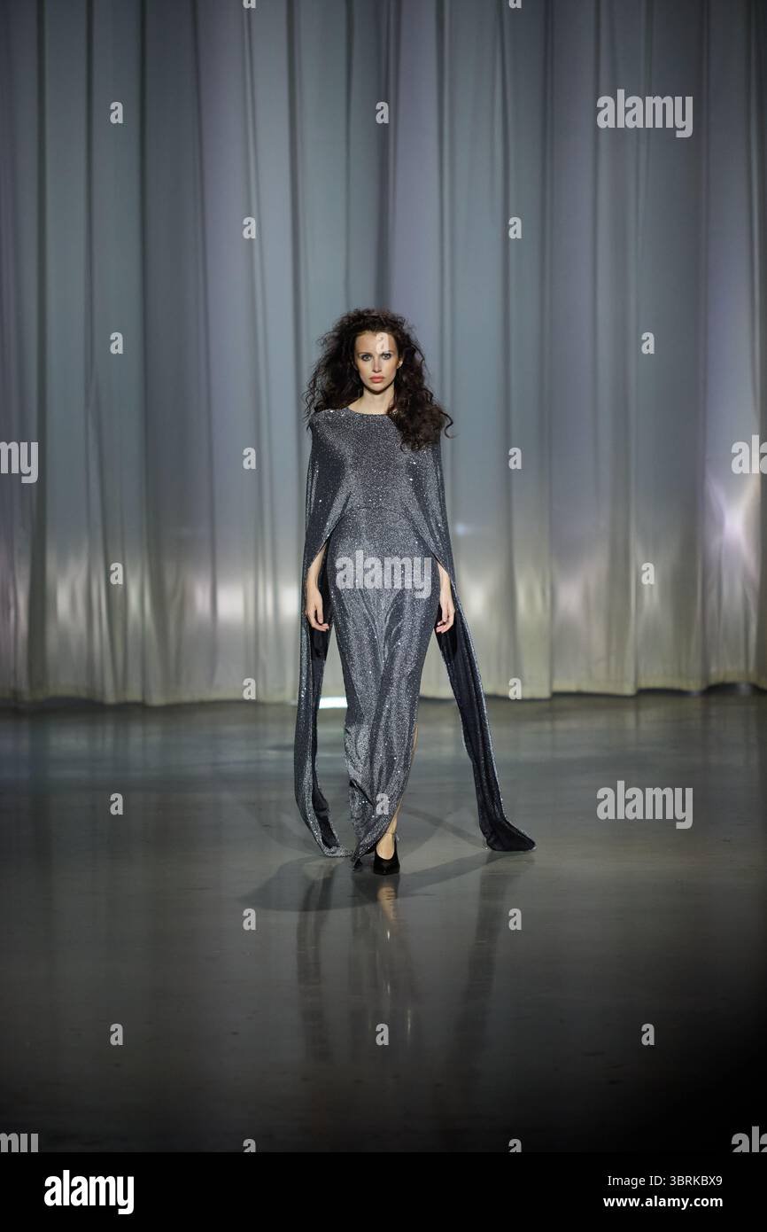 my dress is silver shimmering gray Get My Glitter On Metallic Mini Dress - Silver