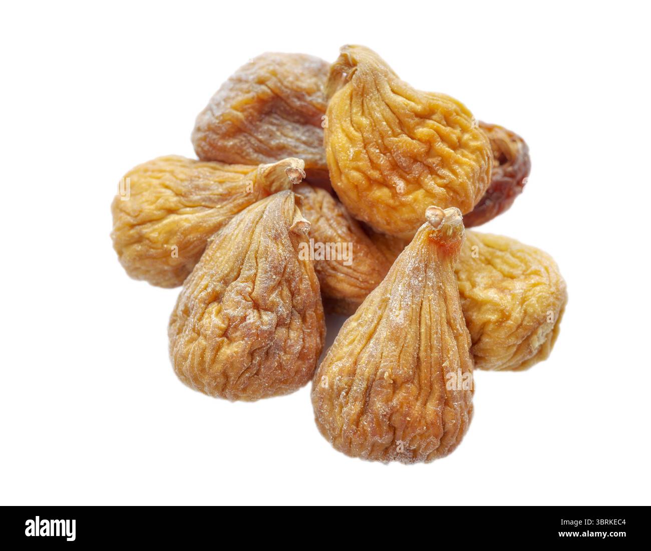 Organic figs isolated on a white background, selective focus. Stock Photo