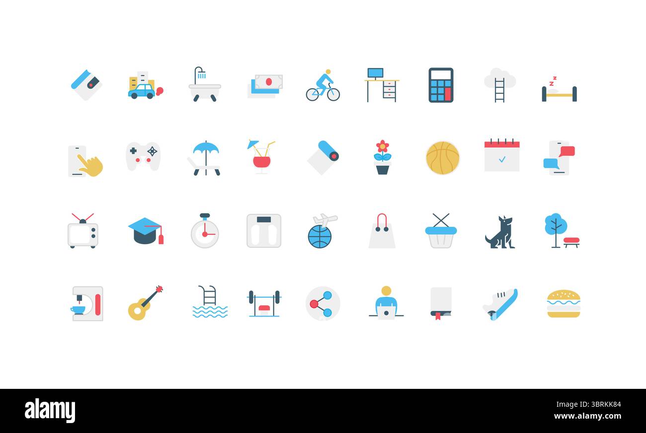 Daily life activity and routine planning, working hours on weekday and ...