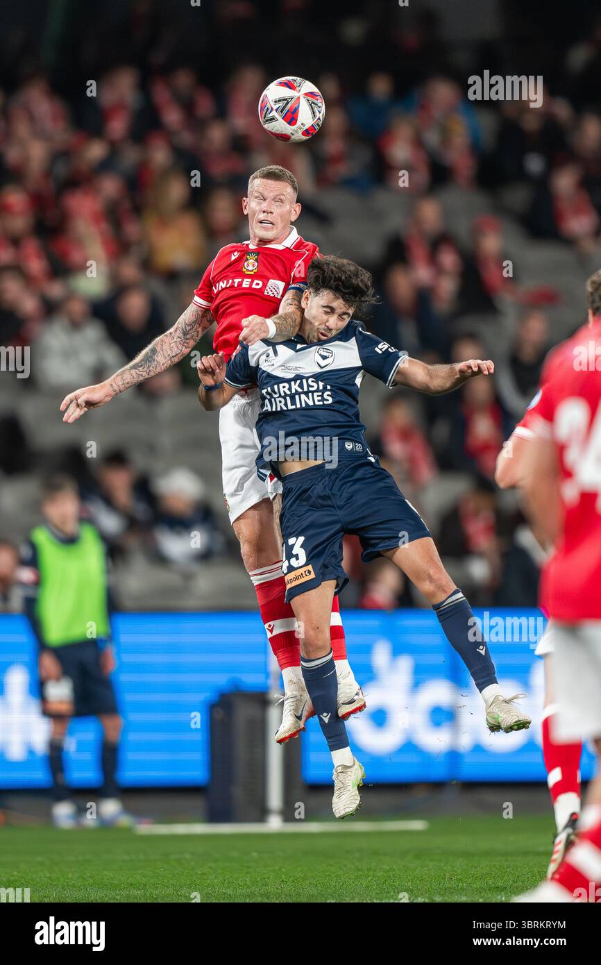 Melbourne, Australia. 11th July, 2025. James McClean of Wrexham AFC and ...