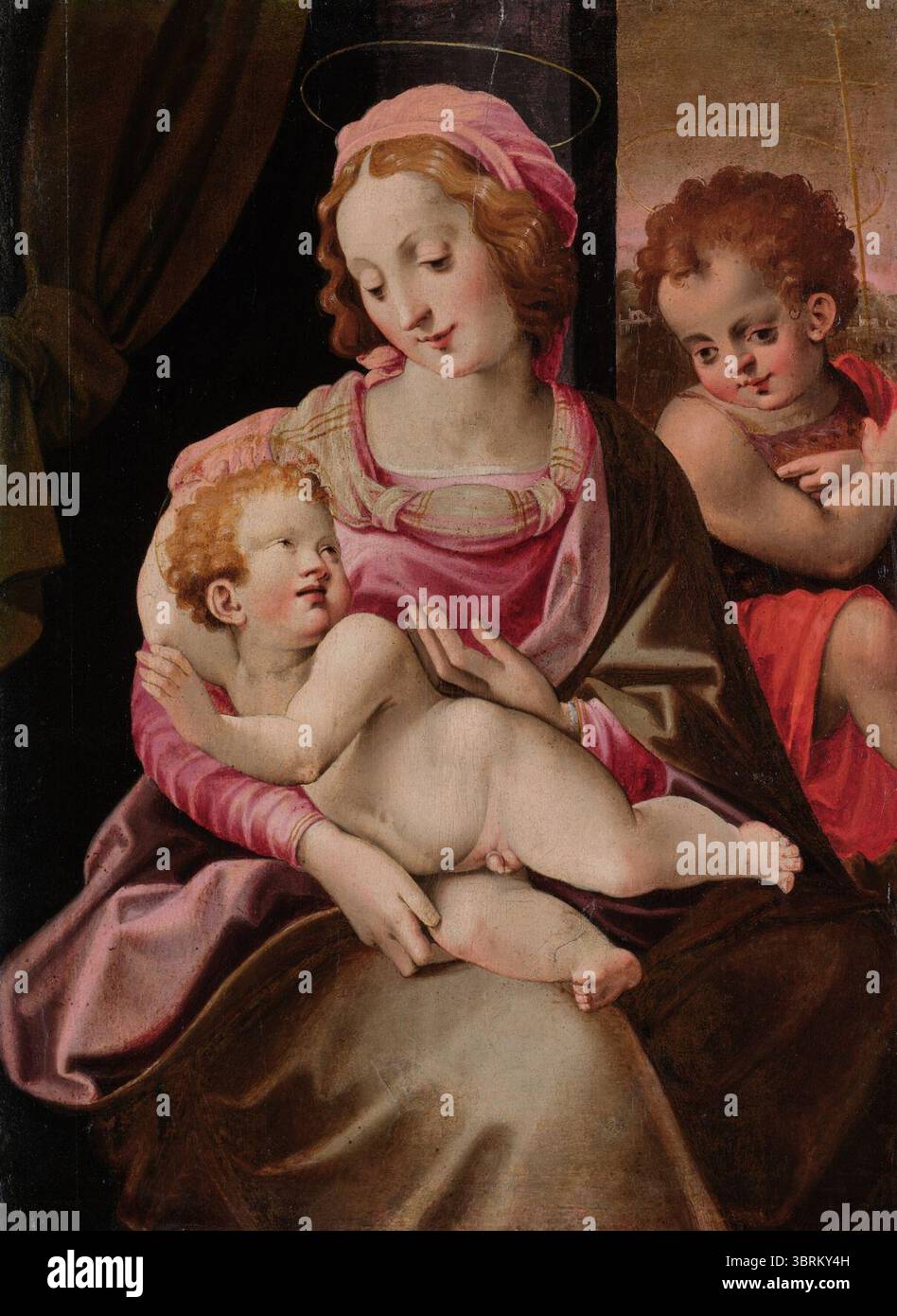 Madonna and Child with the Infant Saint John the Baptist Francesco ...