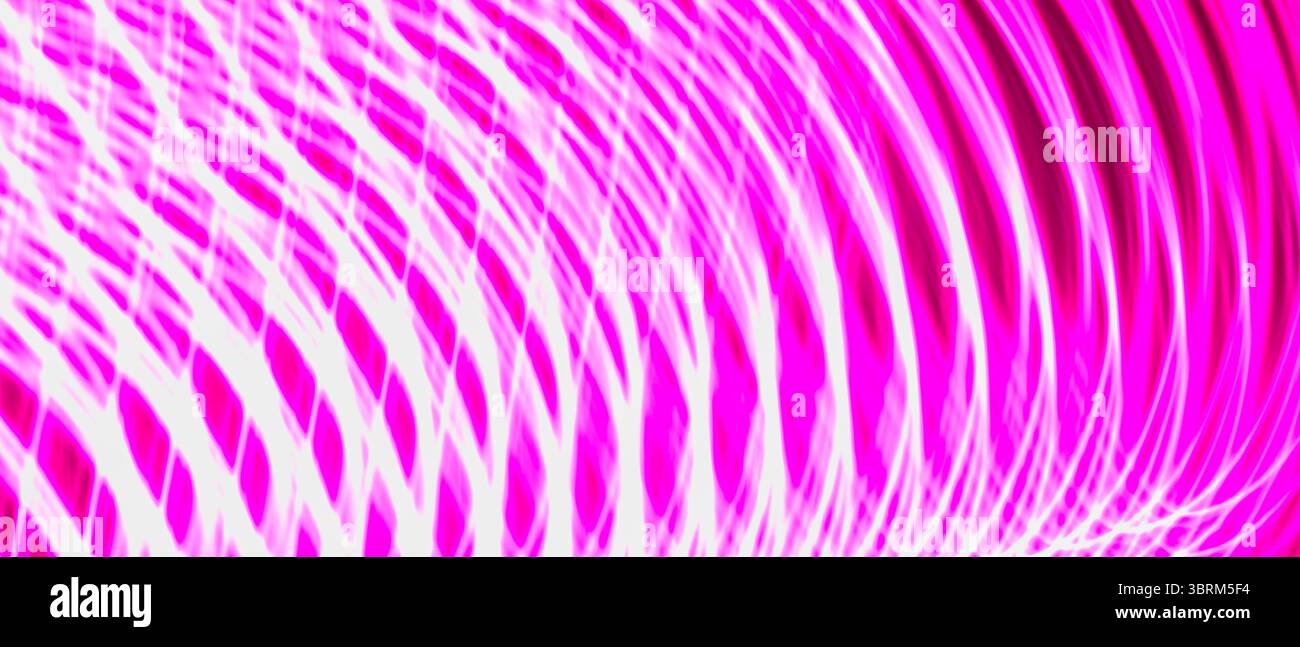 Curved Pink Light Wave Abstract Background Stock Photo
