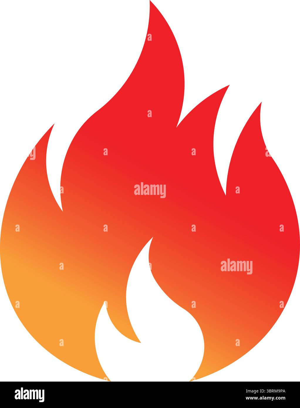 fire flame element icon Stock Vector