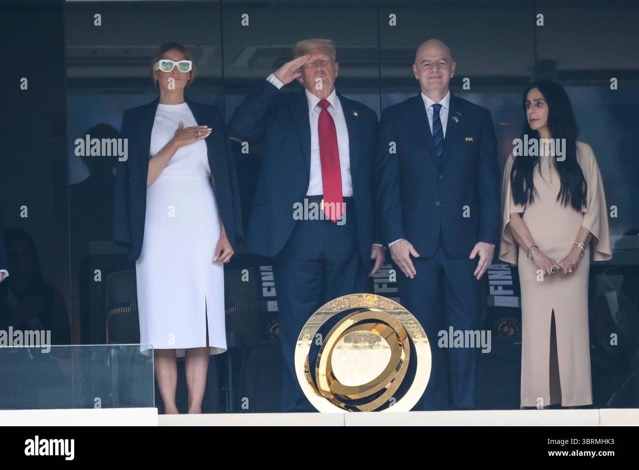 New Rutherford. New Jersey, USA. 13th July, 2025. Donald Trump and ...