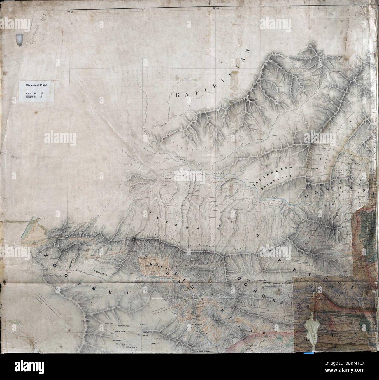 Map of the Northern Trans-Indus Frontier, comprising Peshawar, Kohat ...