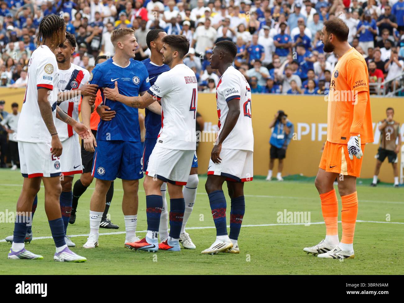 David Muap East Rutherford, United States. 13th July, 2025. Chelsea's Liam Delap ...