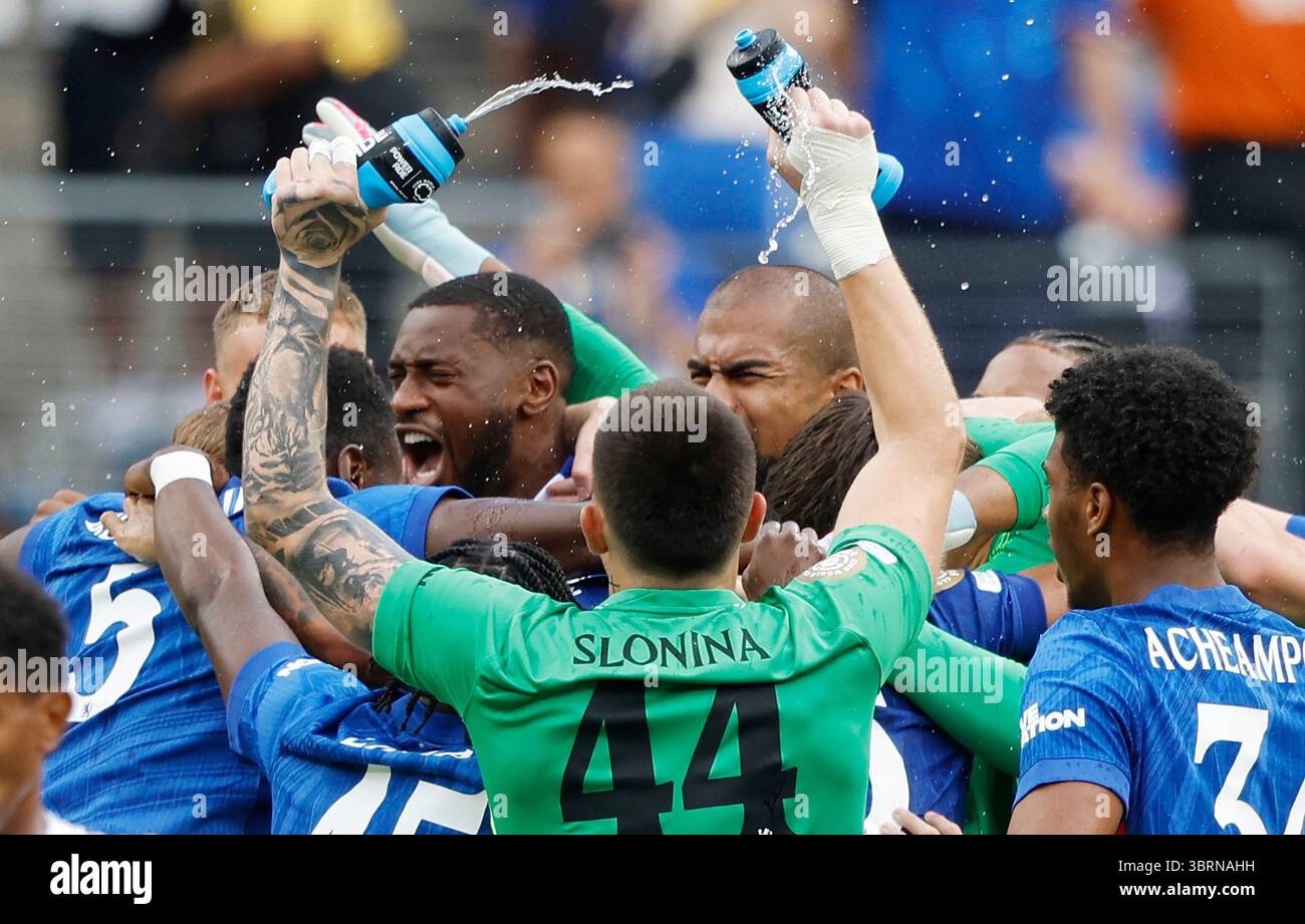 East Rutherford, United States. 13th July, 2025. Chelsea players ...