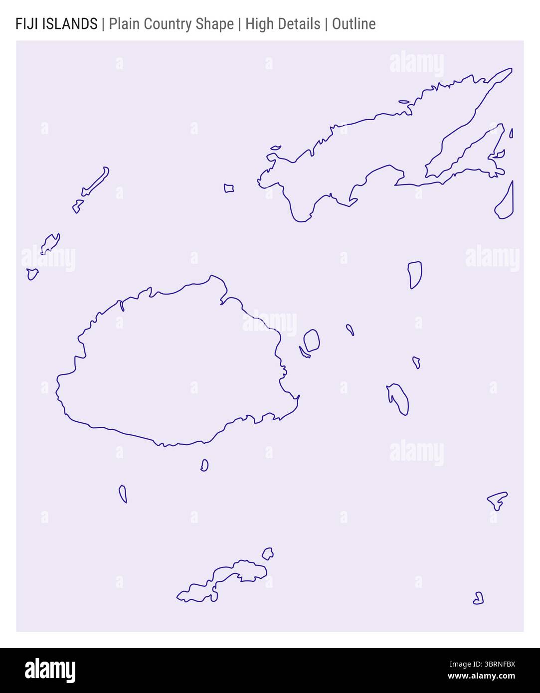 Map of fiji islands hi-res stock photography and images - Alamy