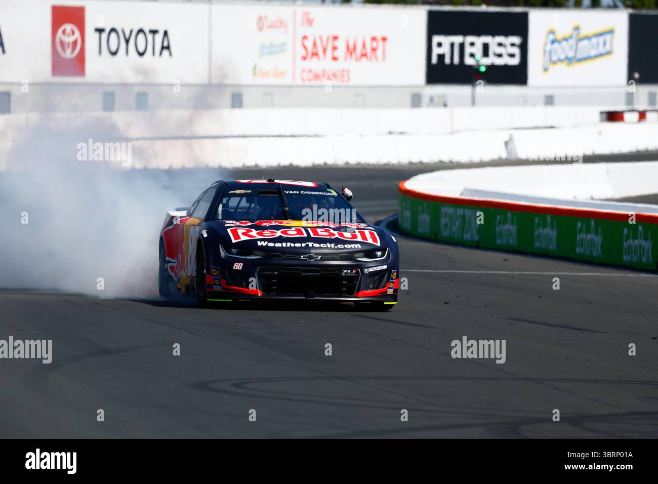 SONOMA, CA - JULY 13: Shane Van Gisbergen (#88 Trackhouse Racing Red ...