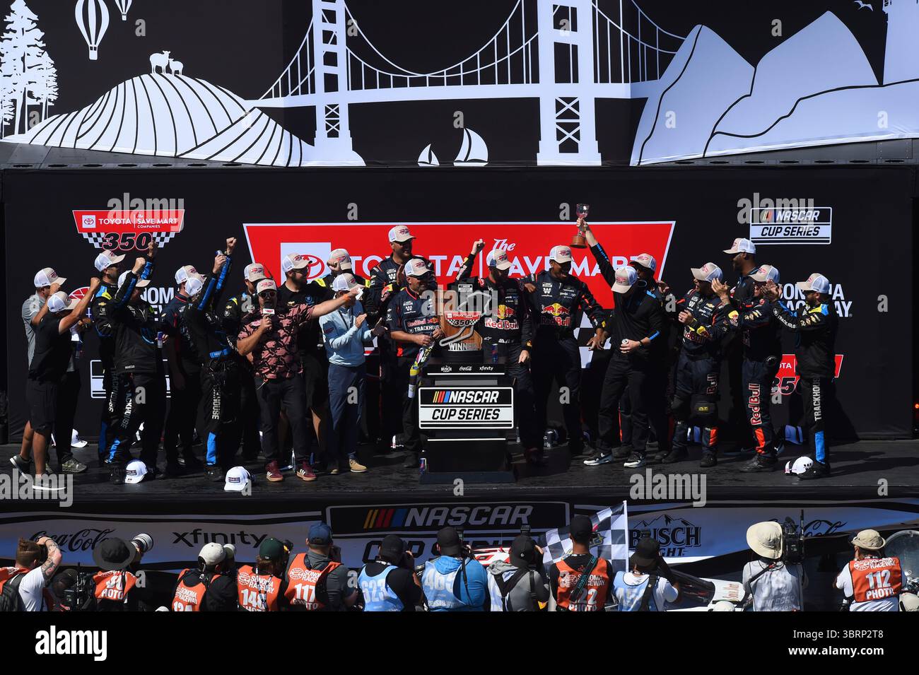 SONOMA, CA - JULY 13: Shane Van Gisbergen (#88 Trackhouse Racing Red ...