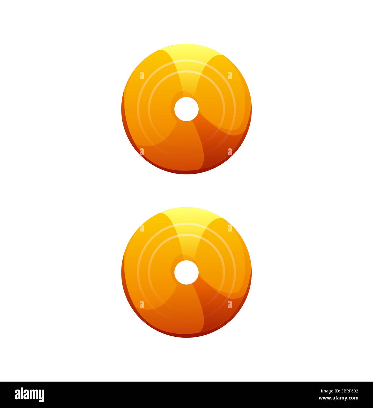 Colon Type Face Cartoon musical font colon mark as cymbals music instrument, typography ...