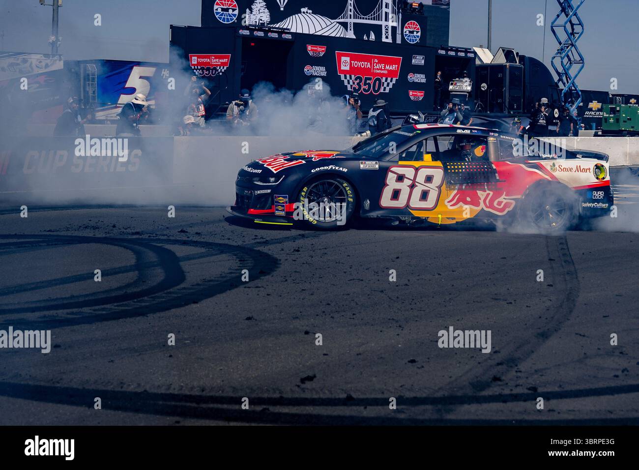 SONOMA, CA - JULY 13: Shane Van Gisbergen (#88 Trackhouse Racing Red ...