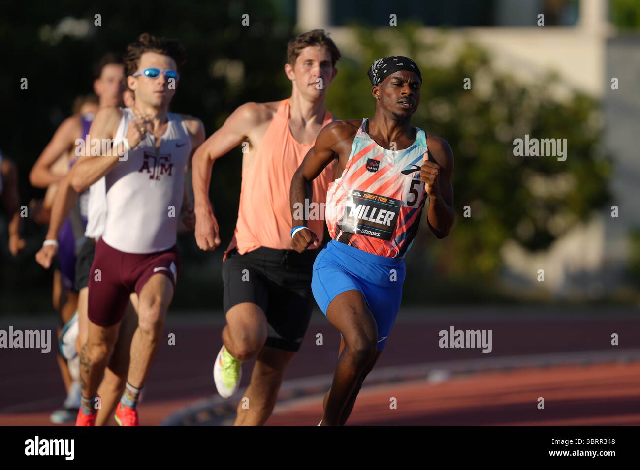Brandon Miller (USA) wins 1,500m heat in 3:35.27 during the Sound ...