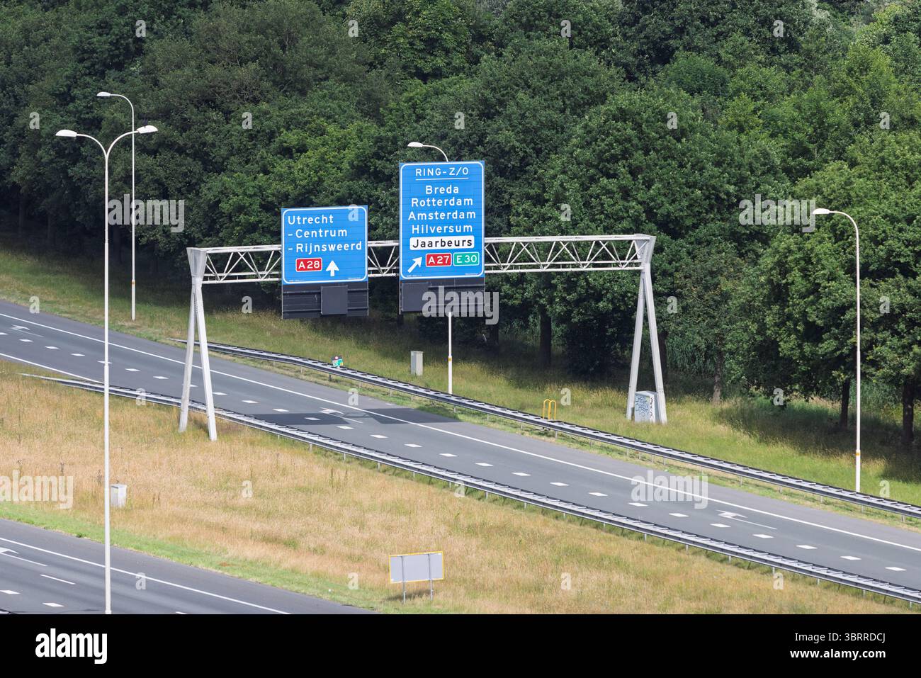 Dutch Highway Signs Near Utrecht Indicate Directions To Major Cities Dutch Highway Signs Near Utrecht Indicate Directions To Major Cities