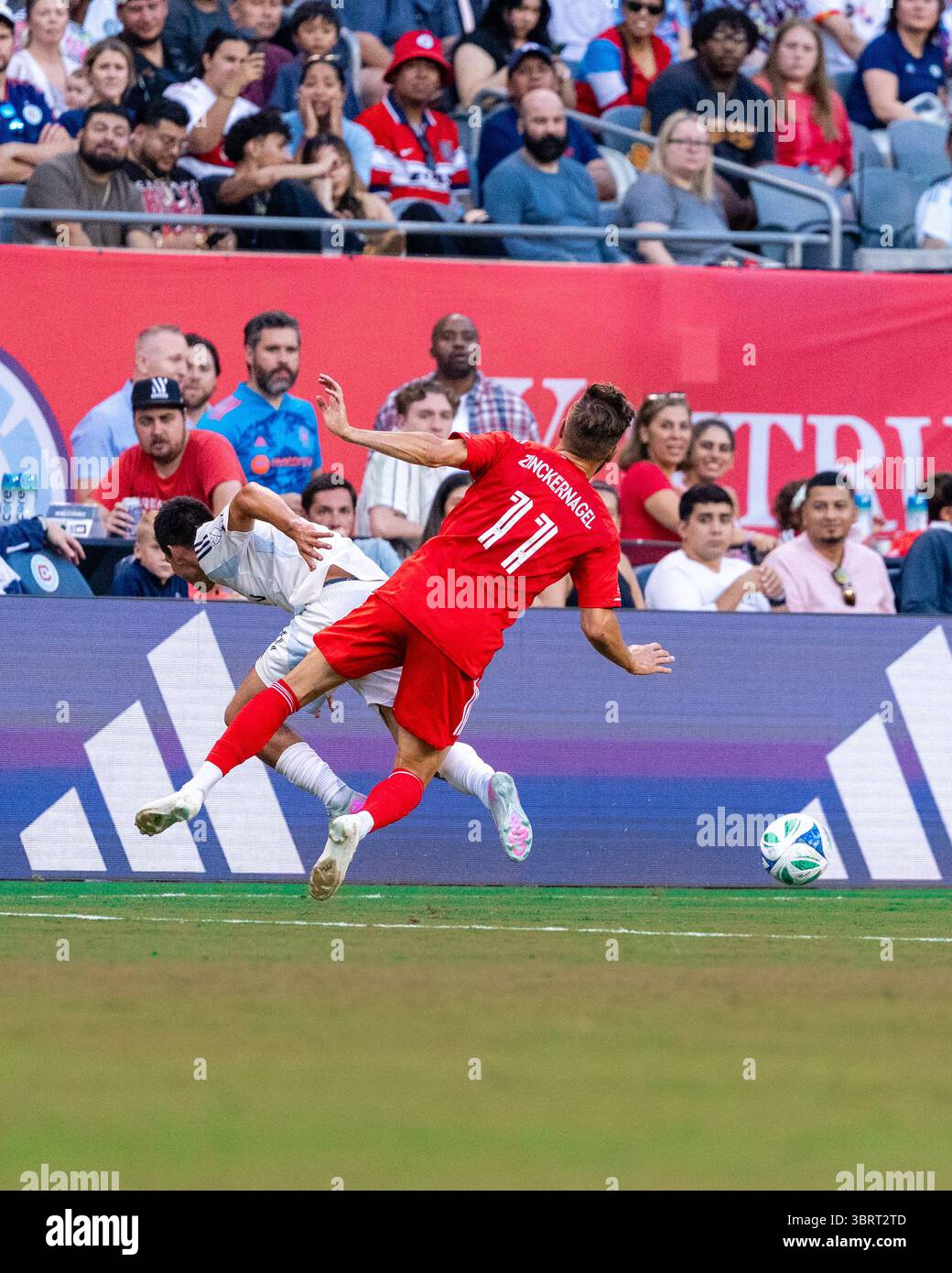 San Diego FC Forward Hirving Lozano (11) and Chicago Fire Forward