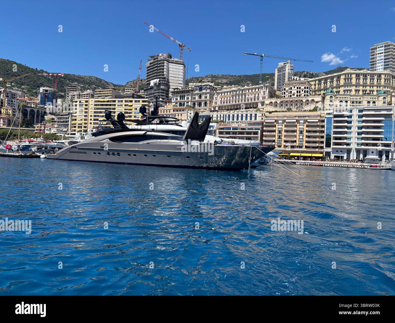 Looking towards the Quai des Etats Unis in Monaco. - Smartphone Captured Stock Image
