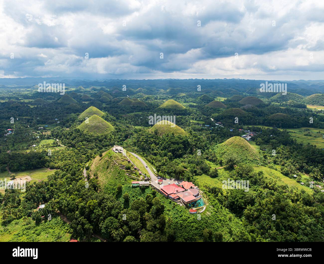 Aerial shot chocolate hills hi-res stock photography and images - Alamy