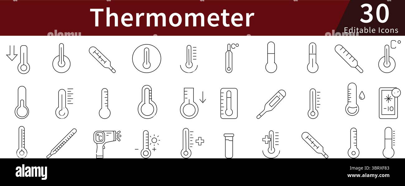 Analog and digital thermometer Stock Vector Images - Alamy