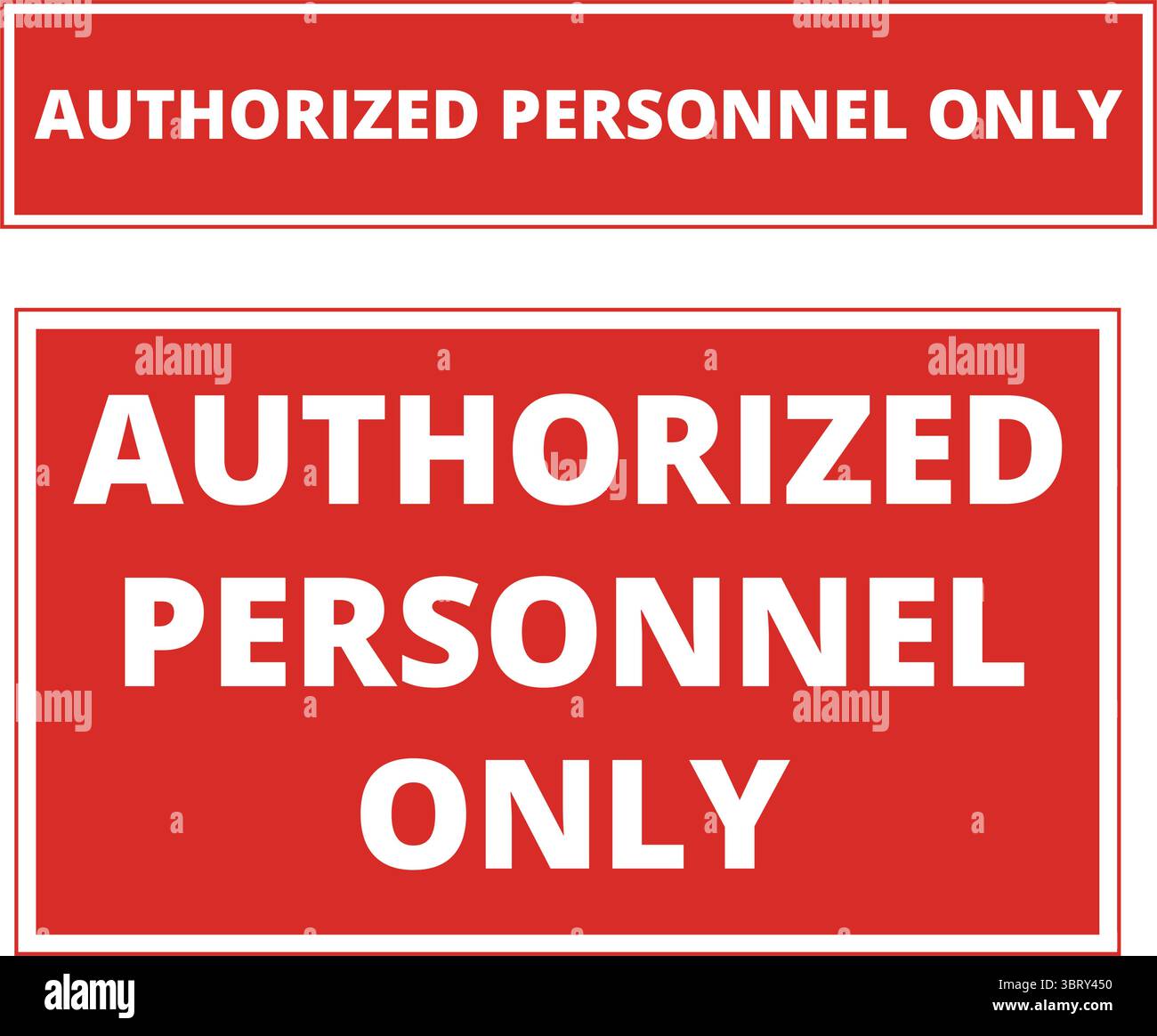 Warning enter authorized personnel hi-res stock photography and images ...