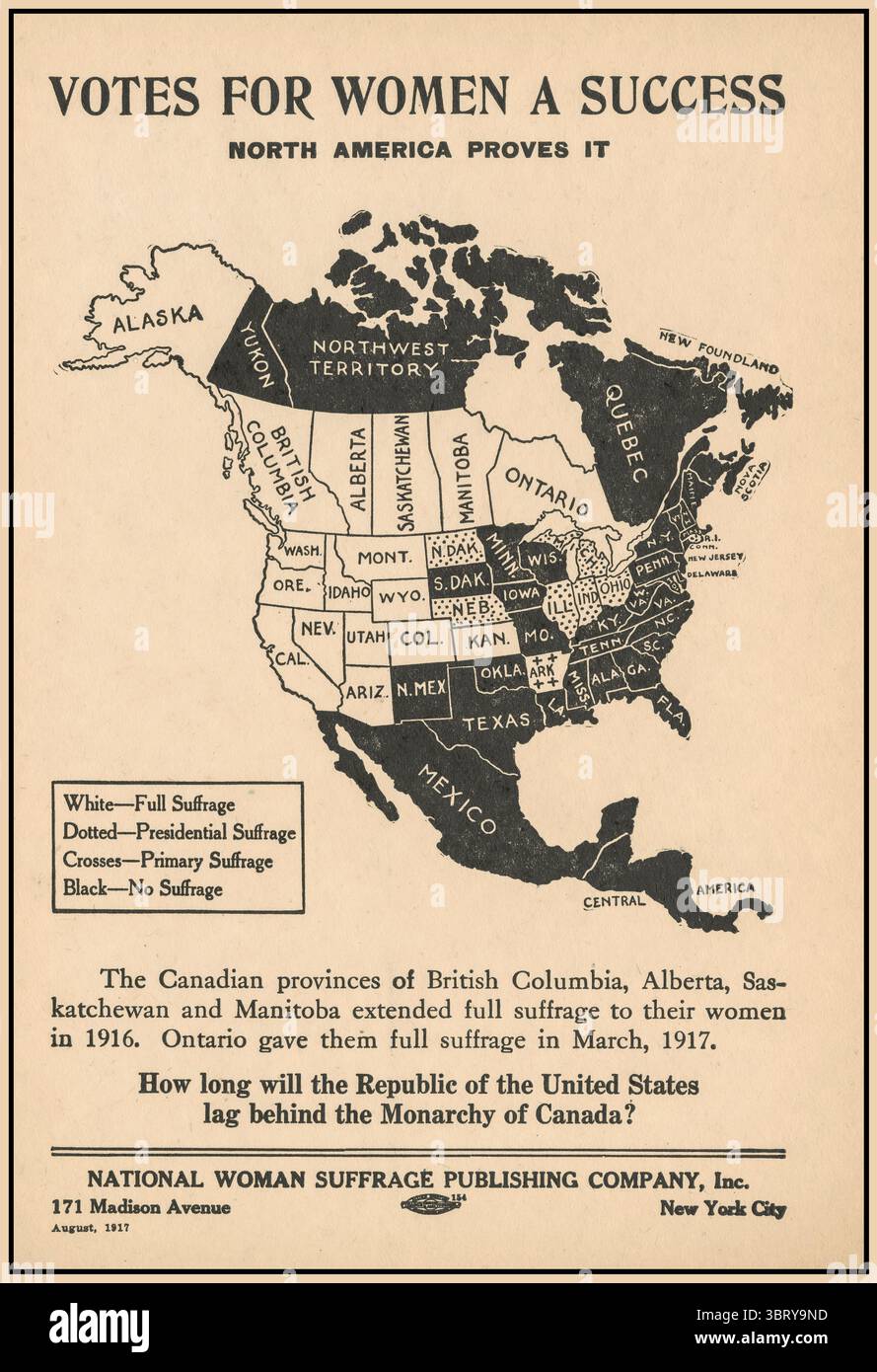 Women suffrage map usa hi-res stock photography and images - Alamy