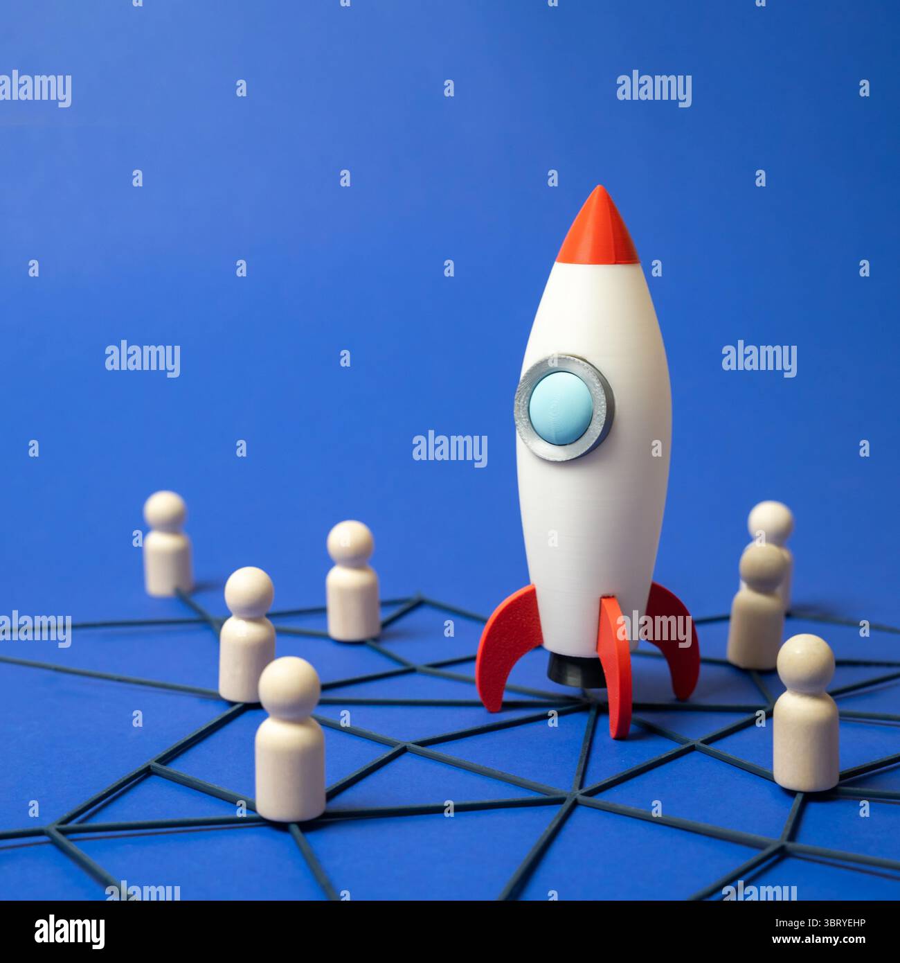 Rocket and a network of connected people. Cooperation in the aerospace ...