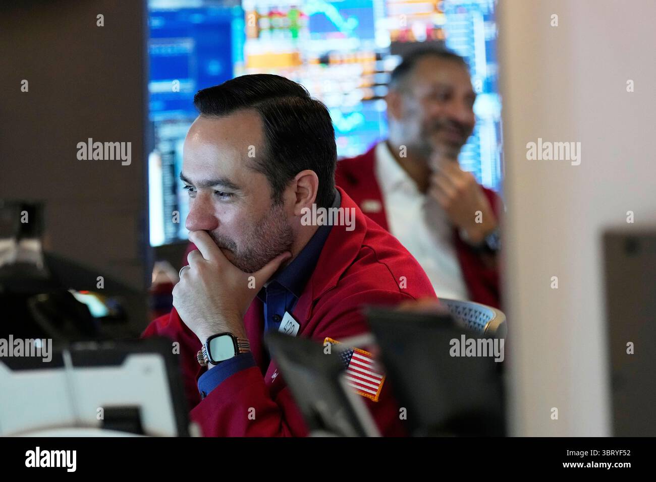 Robert Greason works on the floor at the New York Stock Exchange in New ...