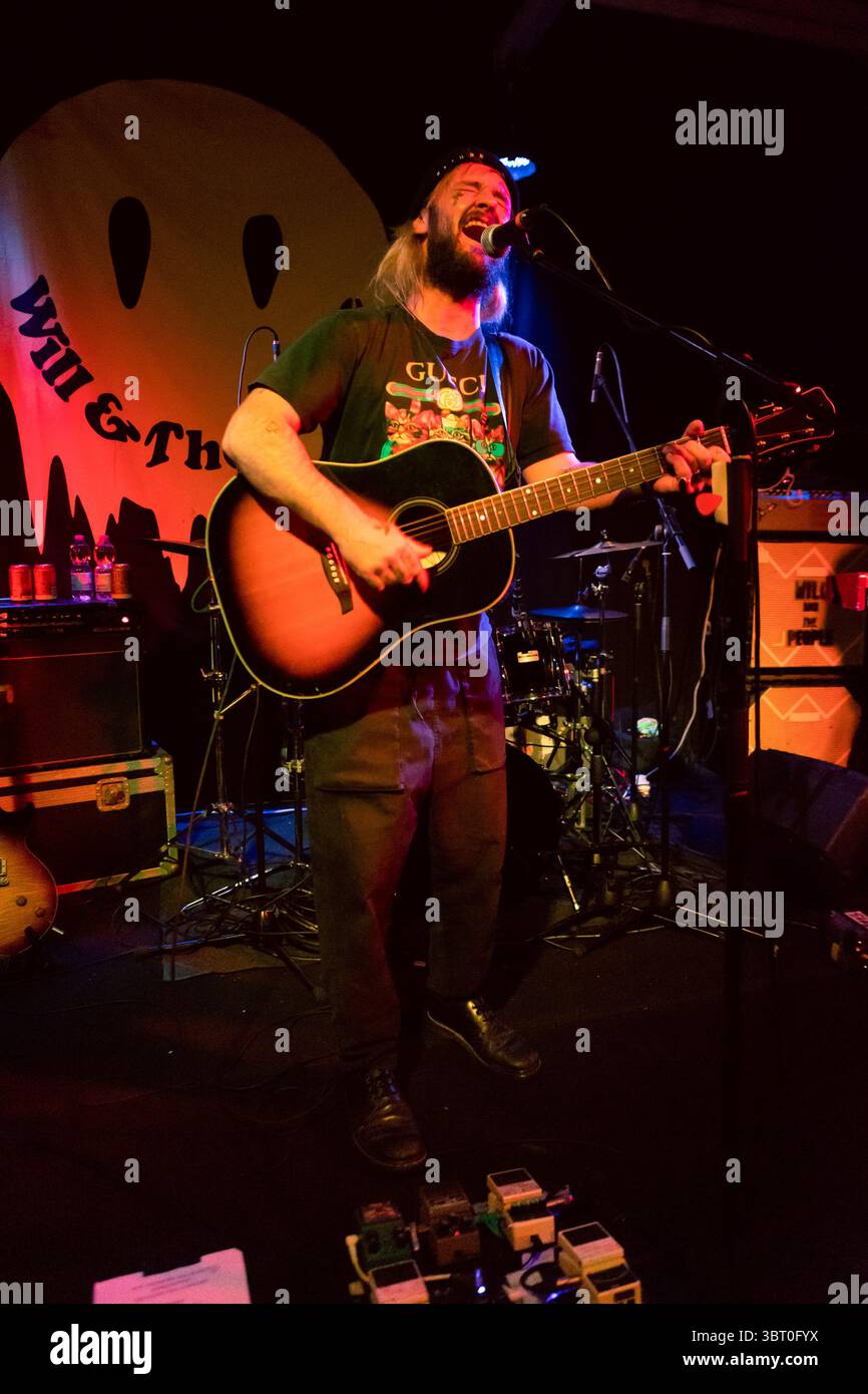 Will Rendle of British rock band Will and the People performs live at ...