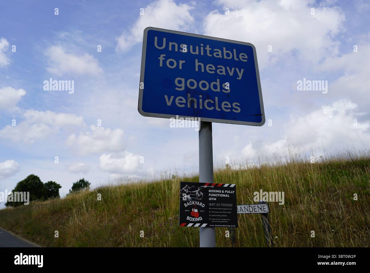 Road Sign Warning of Restrictions Against Heavy Goods Vehicles on ...