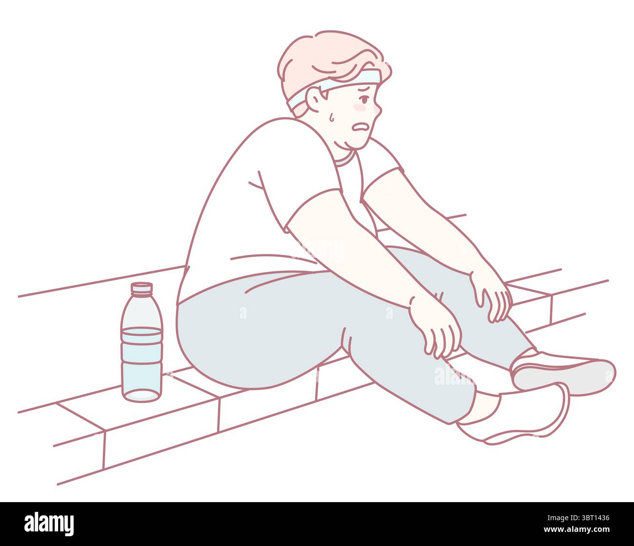 Lost in moment relaxation Stock Vector Images - Alamy