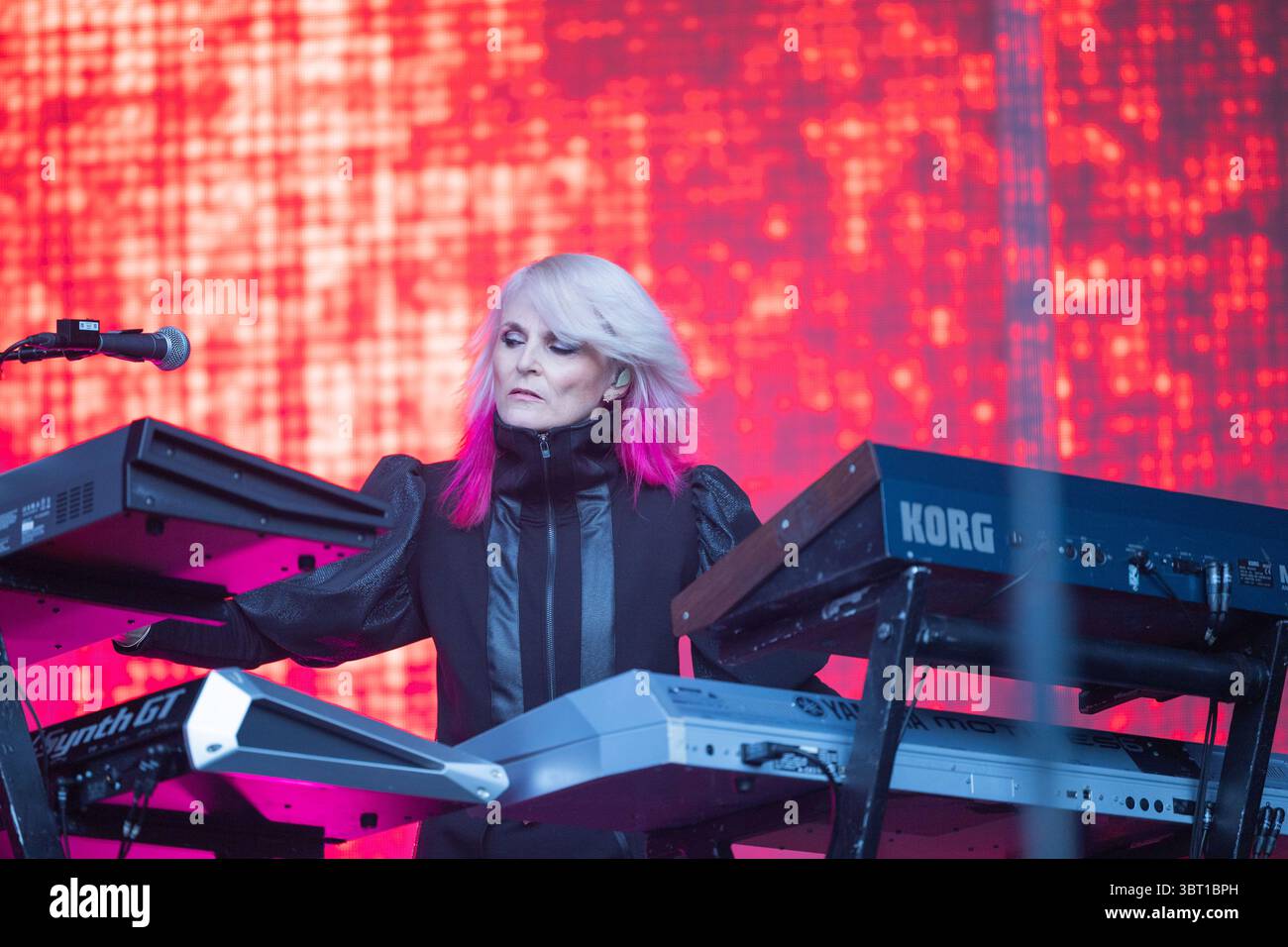 Faithless with Sister Bliss performs live on stage as headliner at Kaleidoscope festival, 12th July 2025 Stock Photo