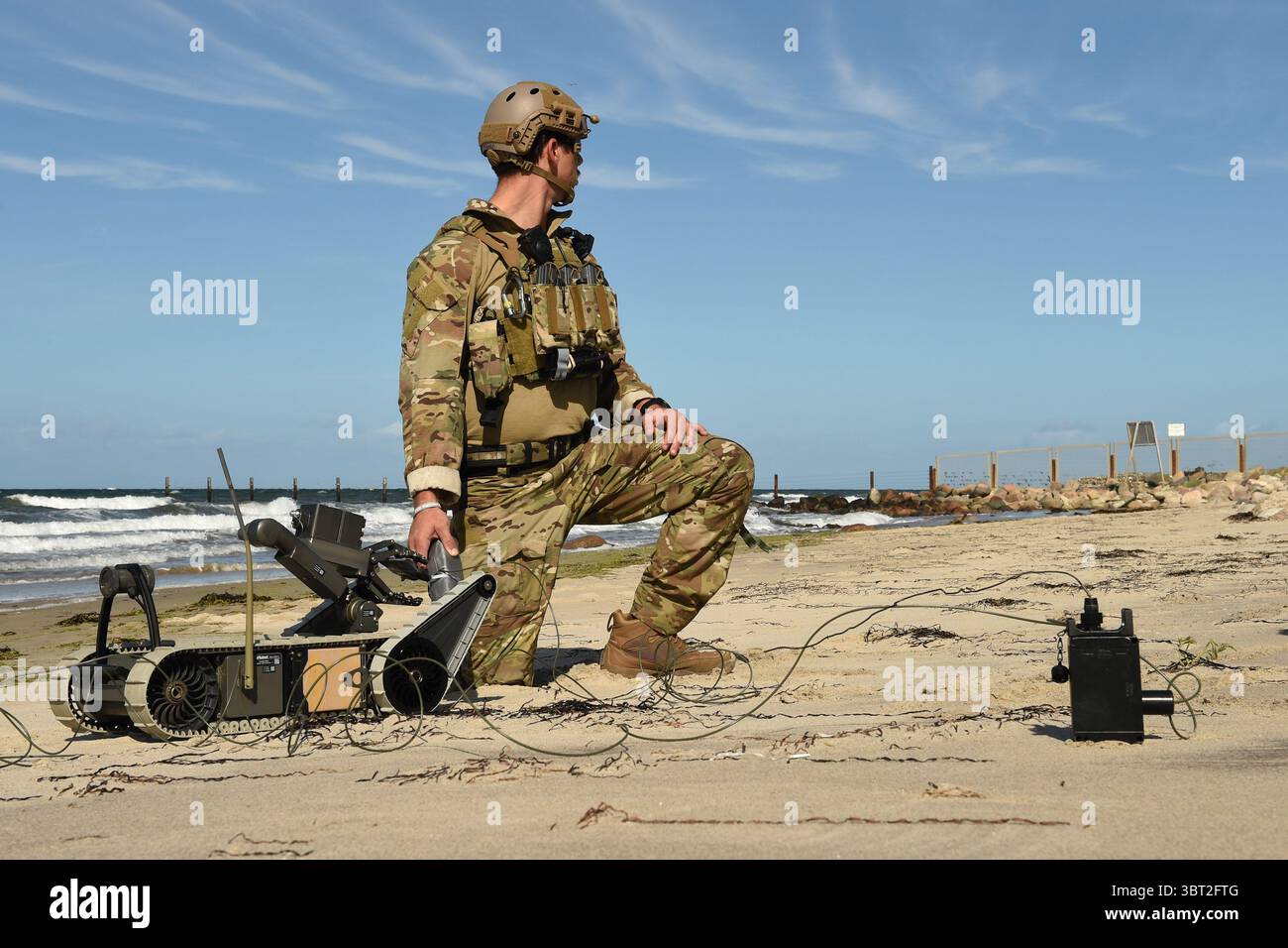 September 13, 2019 - Putlos, Germany - An explosive ordnance disposal ...