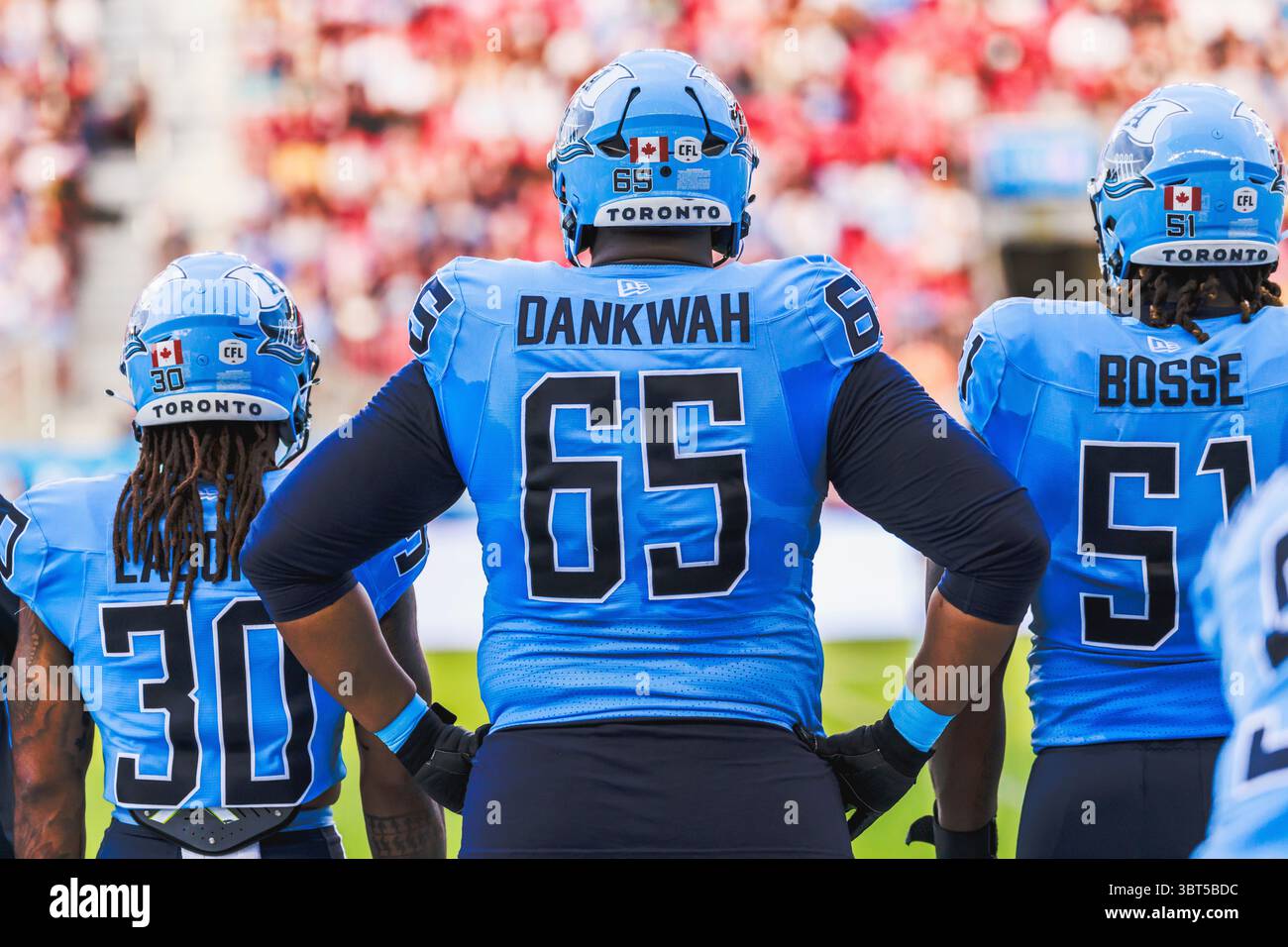 TORONTO, ON - JULY 04: Toronto Argonauts running back Khalan Laborn (30 ...