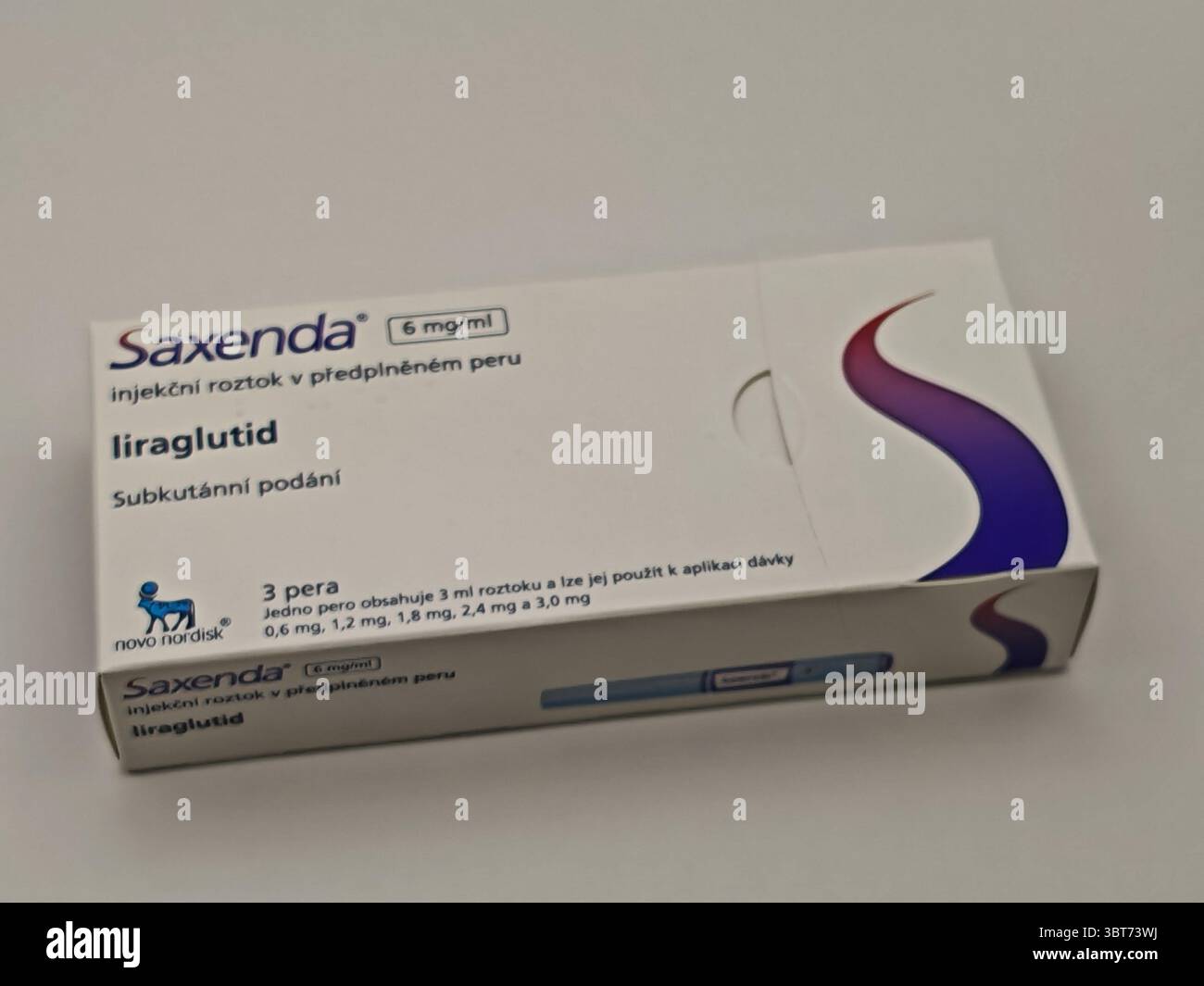 Prague, Czech Republic -June 2 2025:SAXENDA box of medication with ...