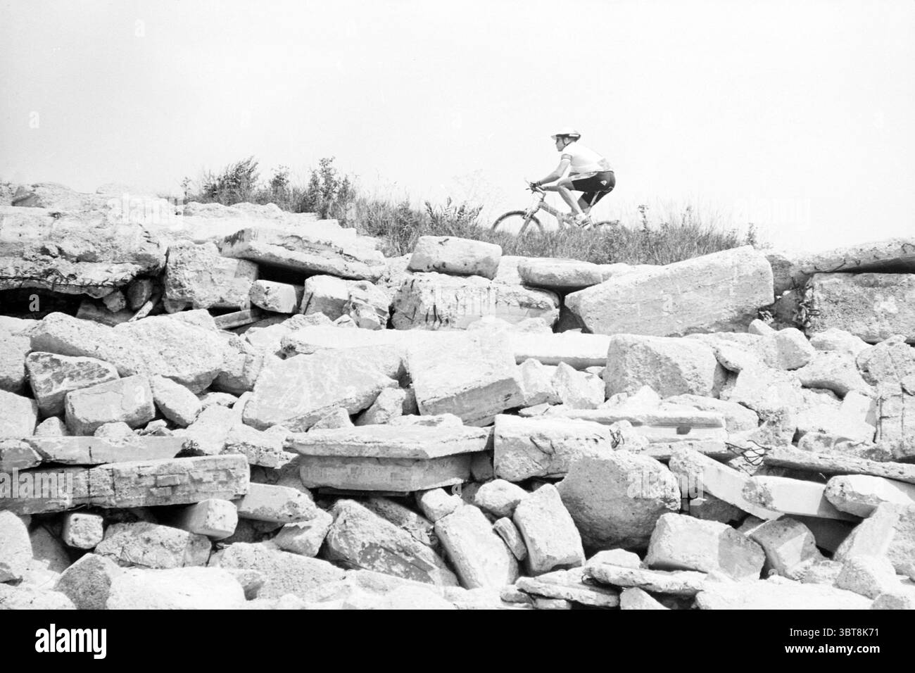 Rock scattered Black and White Stock Photos & Images - Alamy