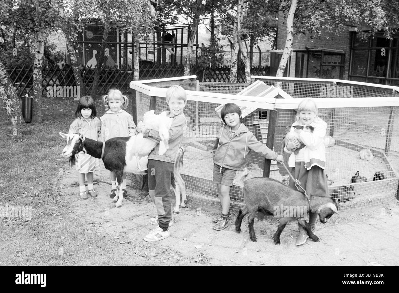 Zoo animals different together Black and White Stock Photos & Images ...