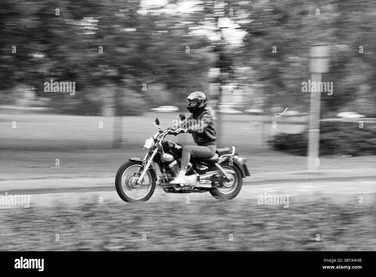 Bike helmet and vintage Black and White Stock Photos & Images - Alamy
