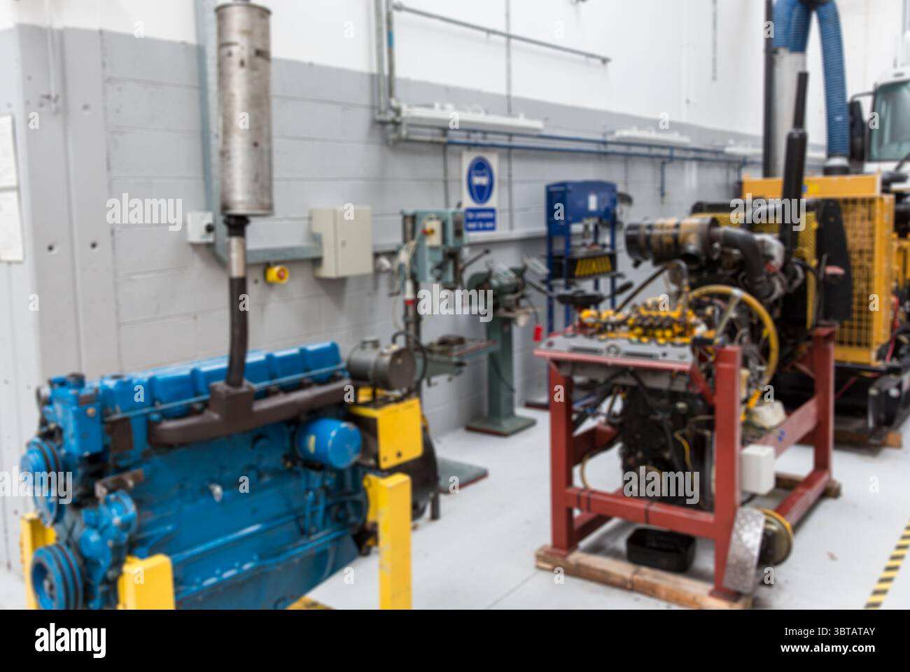 Flat design illustration is showing engine on red frame with yellow ...