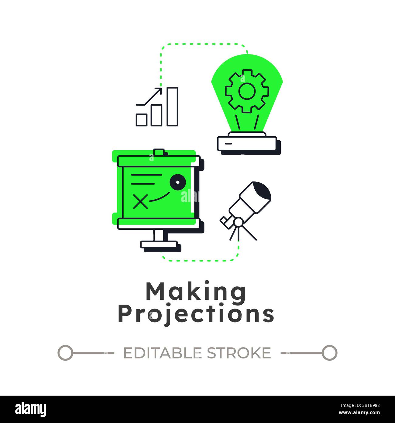 Trends projections Cut Out Stock Images & Pictures - Alamy