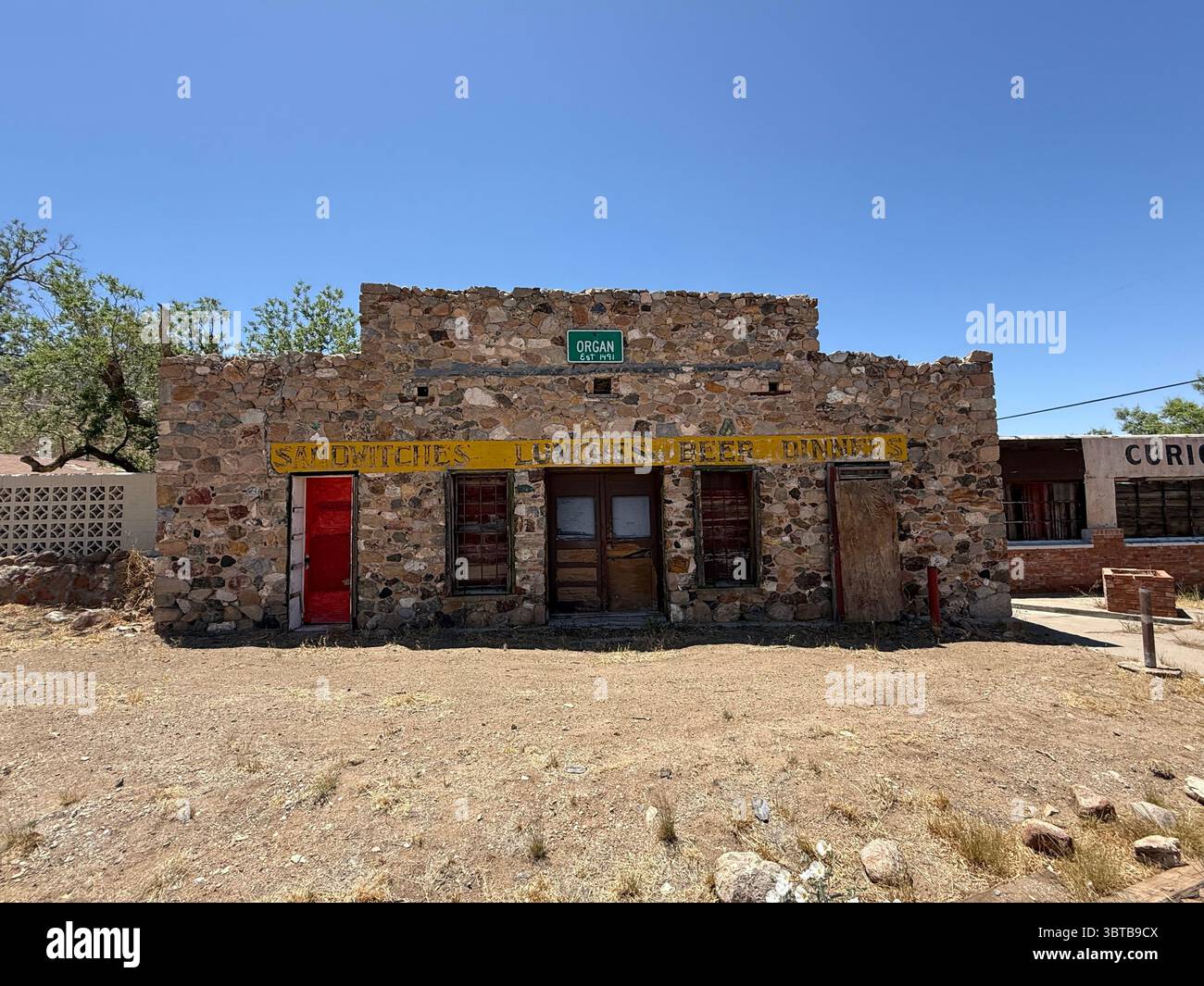 Vintage trading post in Organ, New Mexico - Smartphone Captured Stock Image