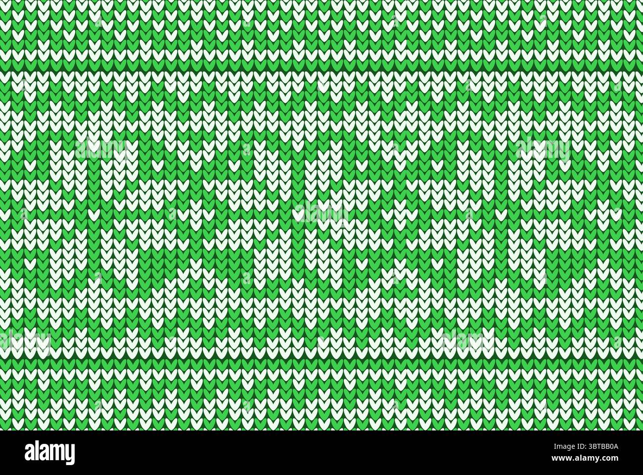 Knitting Christmas vector background snowflakes Stock Photo
