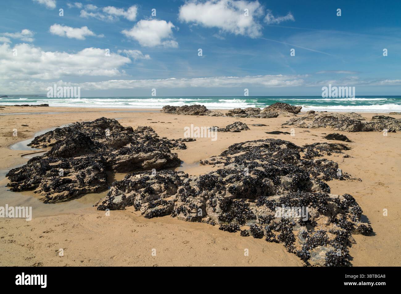 Porthtown Rocks Beach, Cornwall UK Stock Photo - Alamy