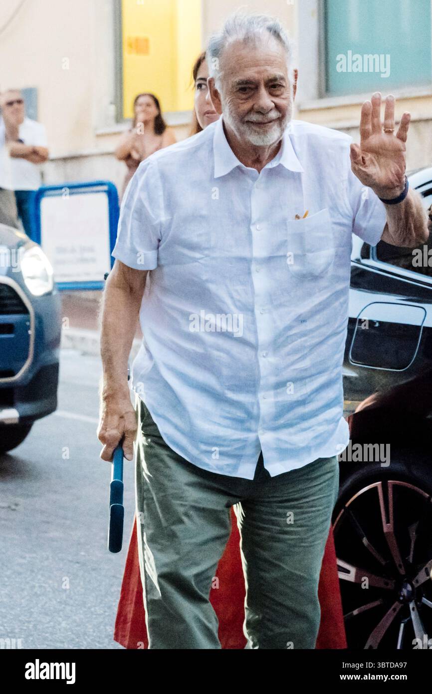 Legendary movie director Francis Ford Coppola attends the Magna Graecia