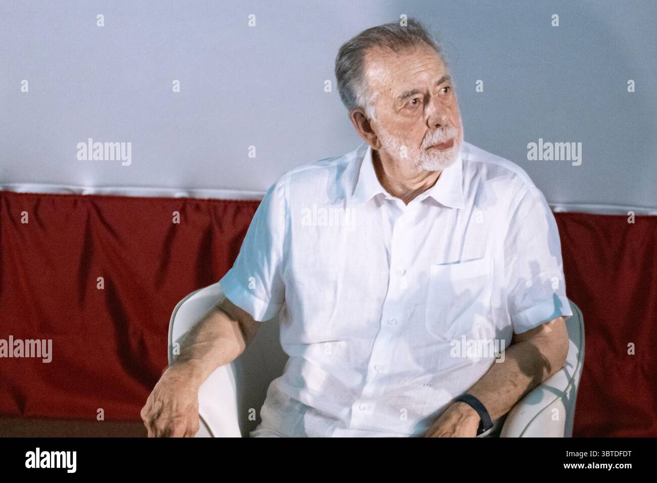 Legendary movie director Francis Ford Coppola attends the Magna Graecia